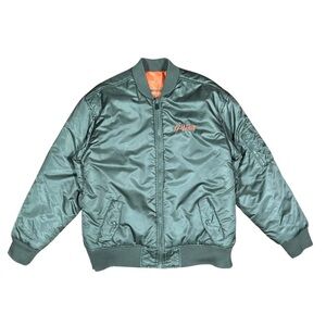 G-Unit Boy’s Graphic Reversible Green Orange Bomber Jacket Puffer Coat